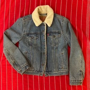 Levi’s shearling denim jacket